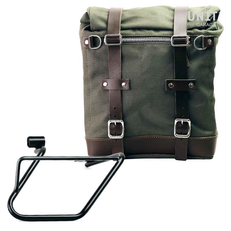Sacoche latérale Scram en toile 22L-30L + support droit pour CE 04