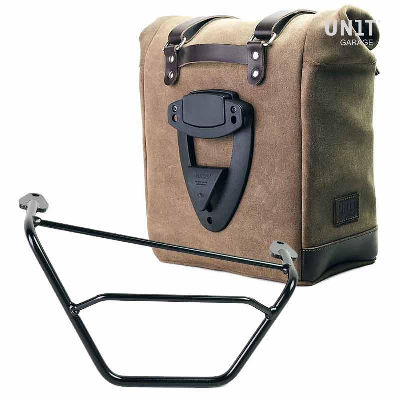 Sacoche latérale Scram en daim 22L-30L + support droit pour R 1200GS