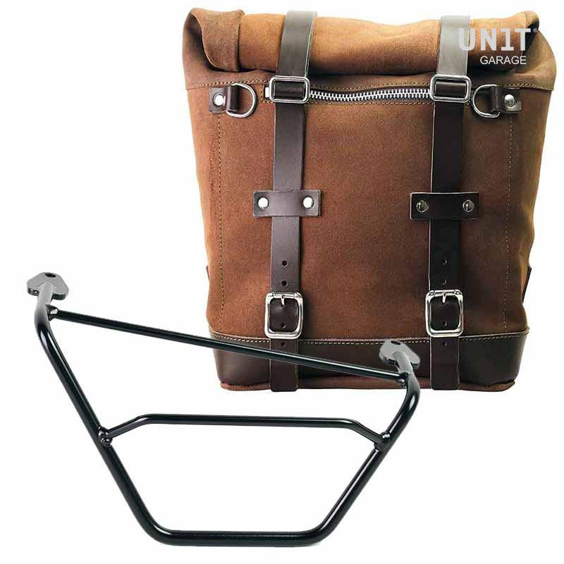 Sacoche latérale Scram en daim 22L-30L + support droit pour R 1200GS