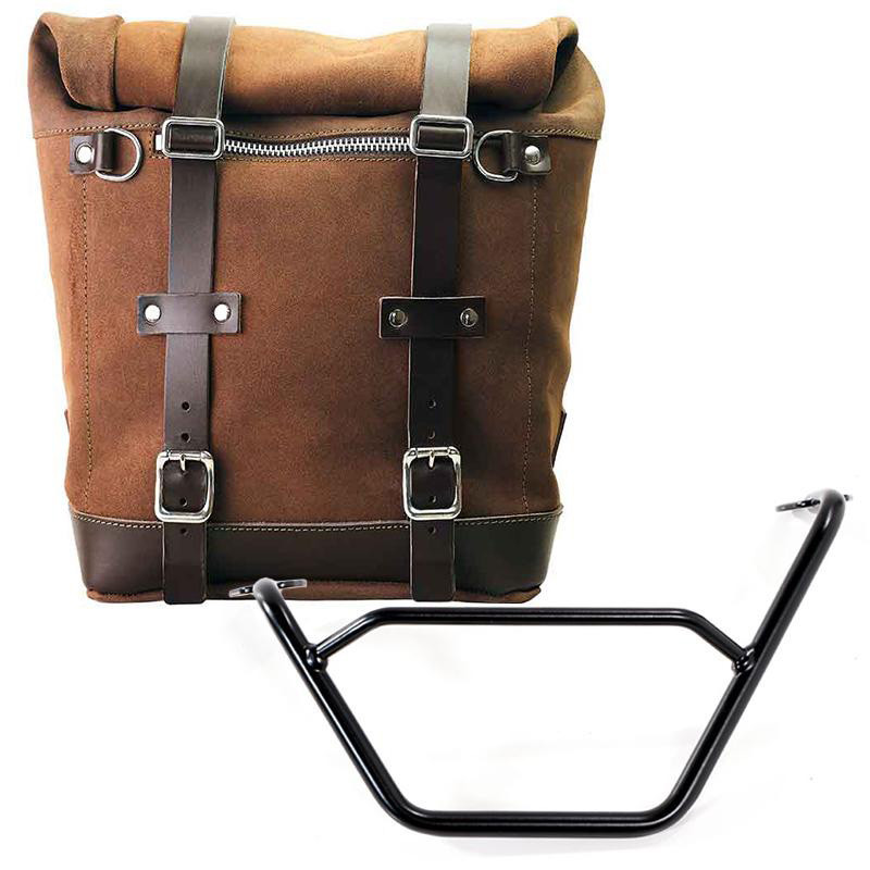 Sacoche latérale Scram en daim 22L-30L + support gauche pour R 1200GS