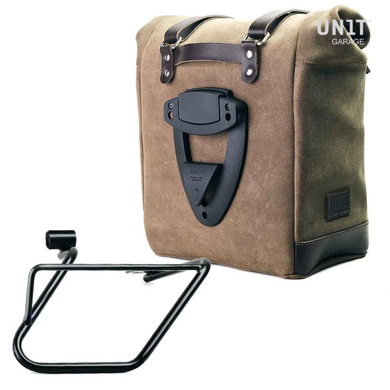 Sacoche latérale Scram en daim 22L-30L + support droit pour CE 04