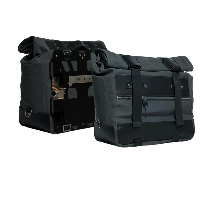 Sacoches latérales Cult en toile 40L-50L + supports verrouillables