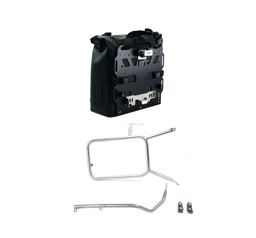 Sacoche latérale Khali en TPU 35L-45L + plaque aluminium + support dro