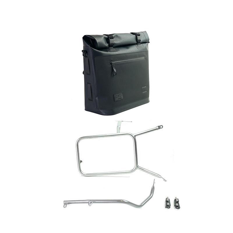 Sacoche latérale Khali en TPU 20L-26L + support verrouillable droit pour R 18