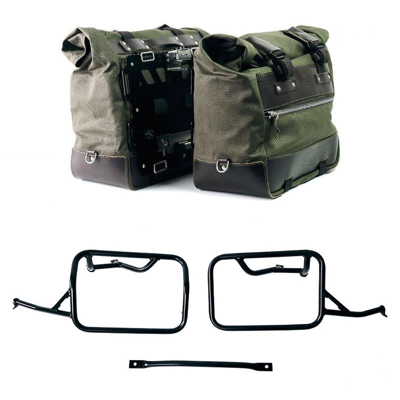 Sacoches latérales Cult en toile 40L-50L + supports verrouillables pou