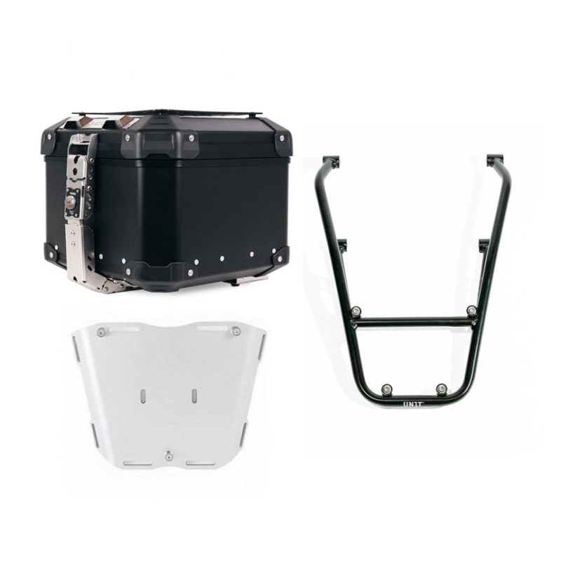 Top case Atlas 44L + porte-bagages avec poignées passager pour R 12