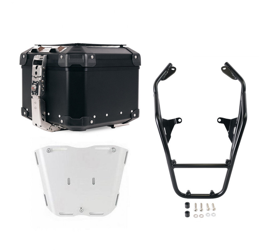 Top case Atlas 44L + porte-bagages avec poignées passager pour R 12 G/