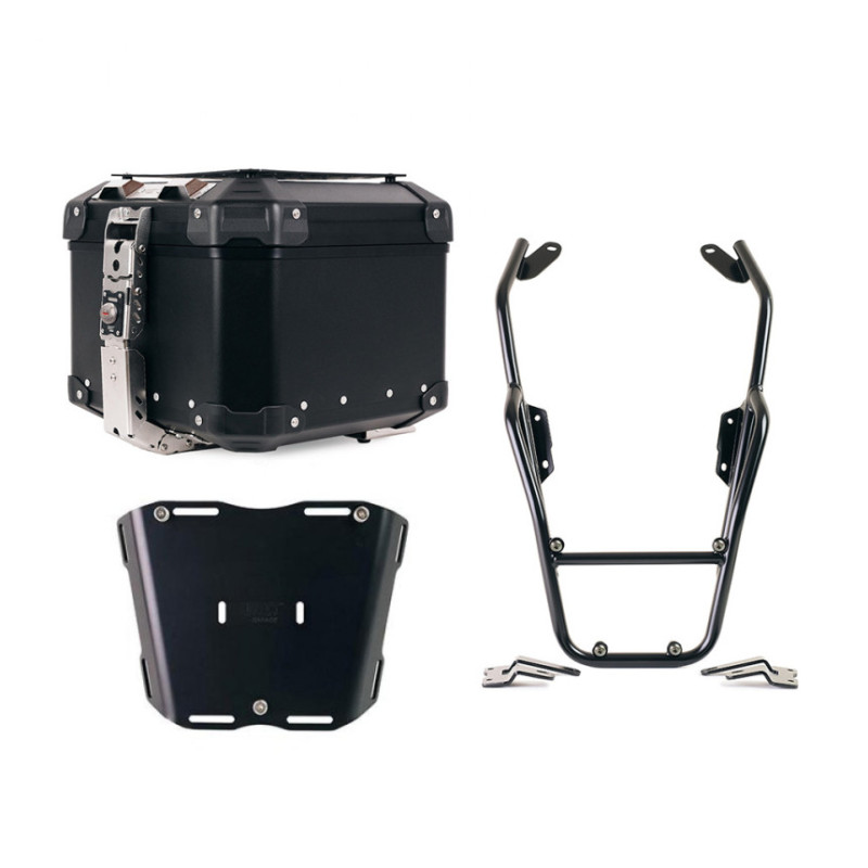 Top case Atlas 44L + porte-bagages avec poignées passager pour R 12 ni
