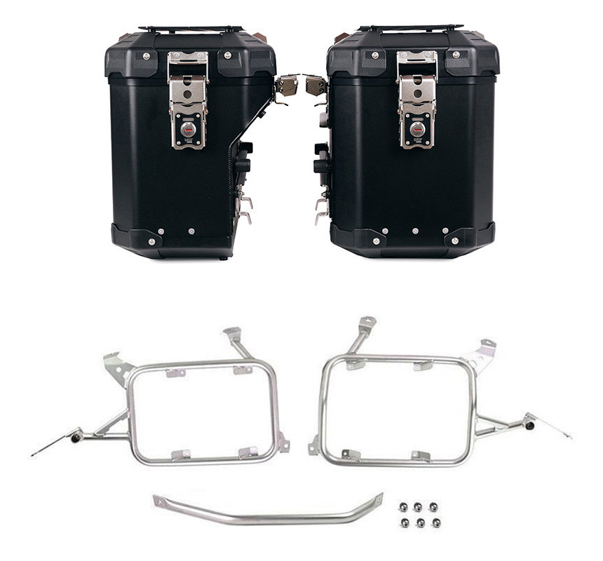 Ensemble de valises Atlas en aluminium 48L + 41L + supports Atlas pour