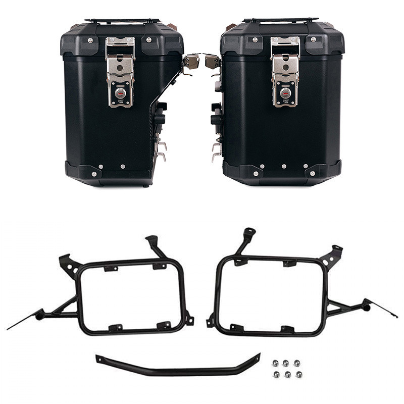 Ensemble de valises Atlas en aluminium 48L + 41L + supports Atlas pour