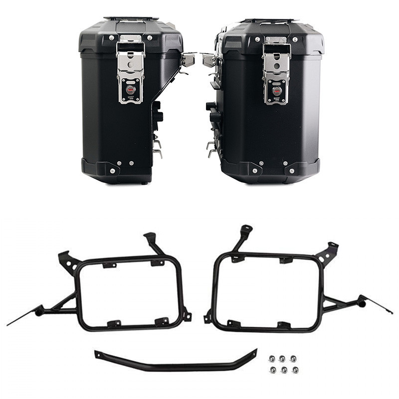 Paire de valises Atlas en aluminium 39L + 32L + supports Atlas pour R