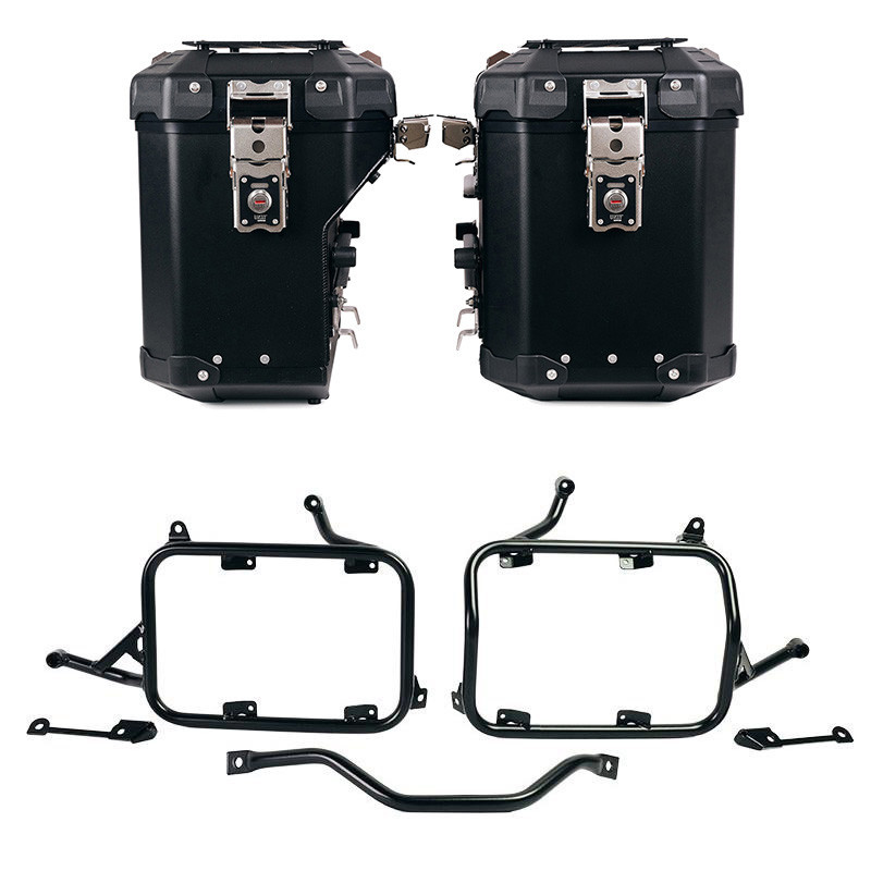 Ensemble de valises Atlas en aluminium 48L + 41L + supports Atlas pour
