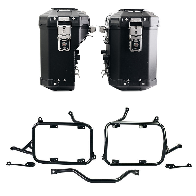 Paire de valises Atlas en aluminium 39L + 32L + supports Atlas pour R 1300 GS