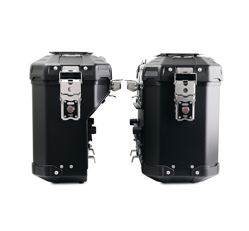 Pair of Atlas aluminium panniers (39L + 32L) + Atlas mounting brackets for the R 1300 GS