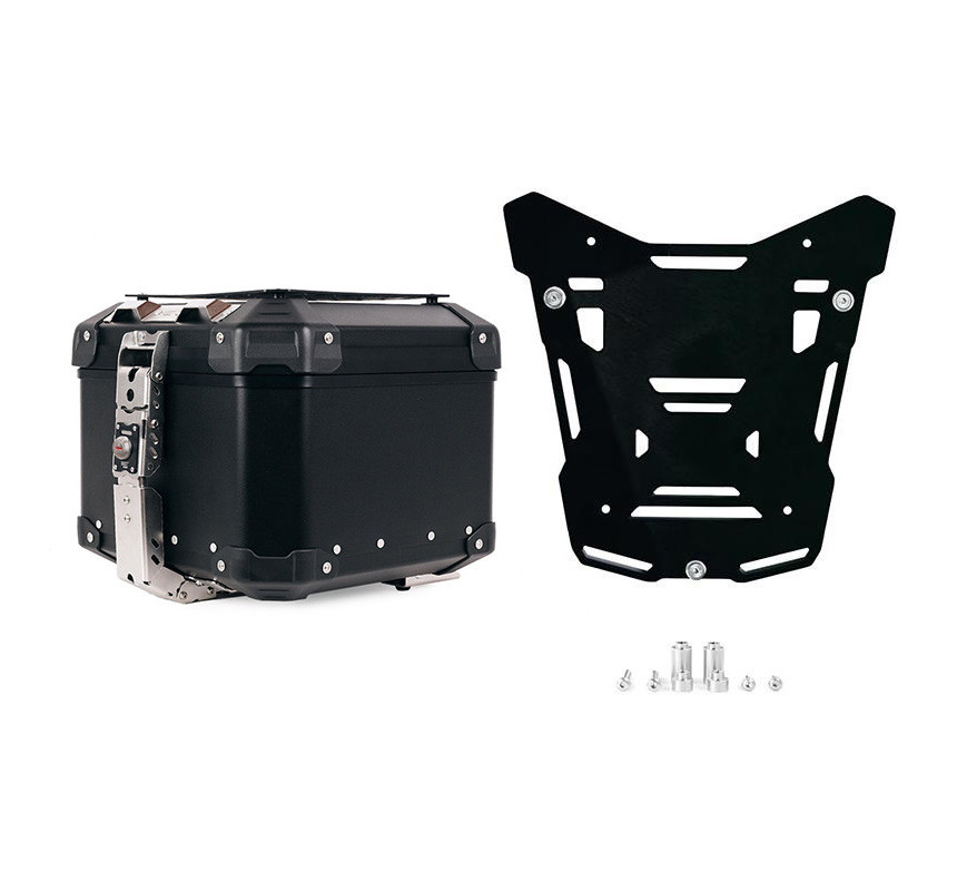 Top case Atlas 44L + plaque pour porte-bagages d'origine R 1300 GS Adv