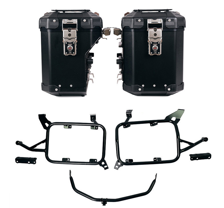 Ensemble de valises Atlas en aluminium 48L + 41L + supports Atlas pour