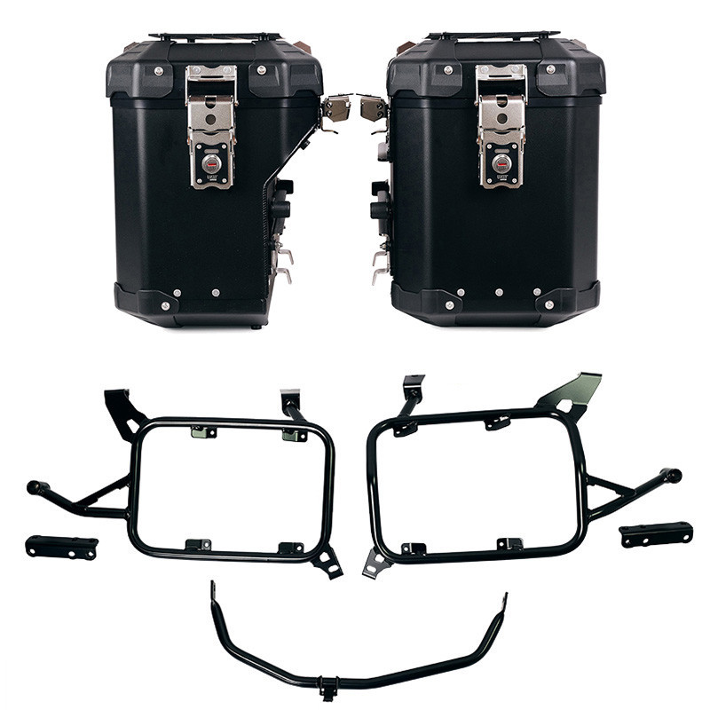Ensemble de valises Atlas en aluminium 48L + 41L + supports Atlas pour