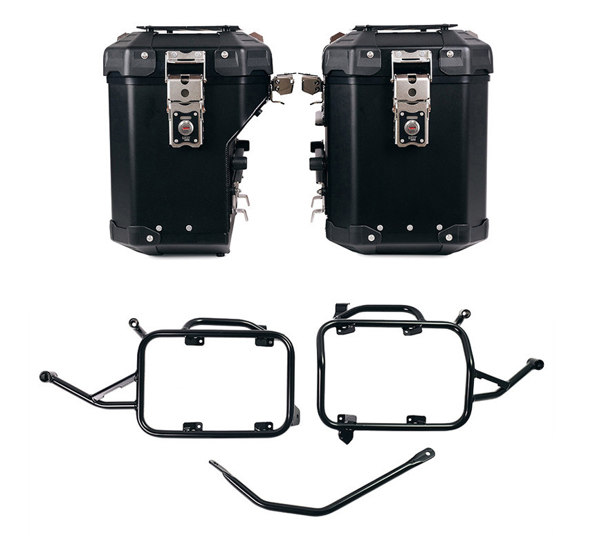 Ensemble de valises Atlas en aluminium 48L + 41L + supports Atlas pour