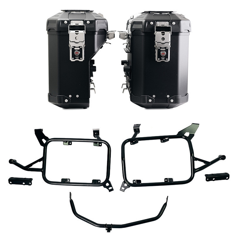 Paire de valises Atlas en aluminium 39L + 32L + supports Atlas pour F