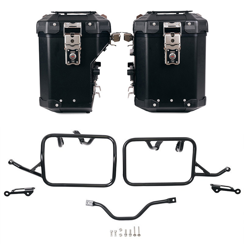 Ensemble de valises Atlas en aluminium 48L + 41L + supports Atlas pour