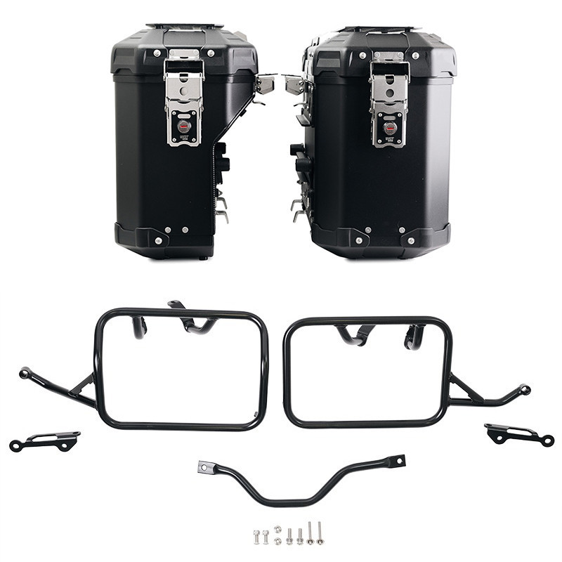 Paire de valises Atlas en aluminium 39L + 32L + supports Atlas pour R