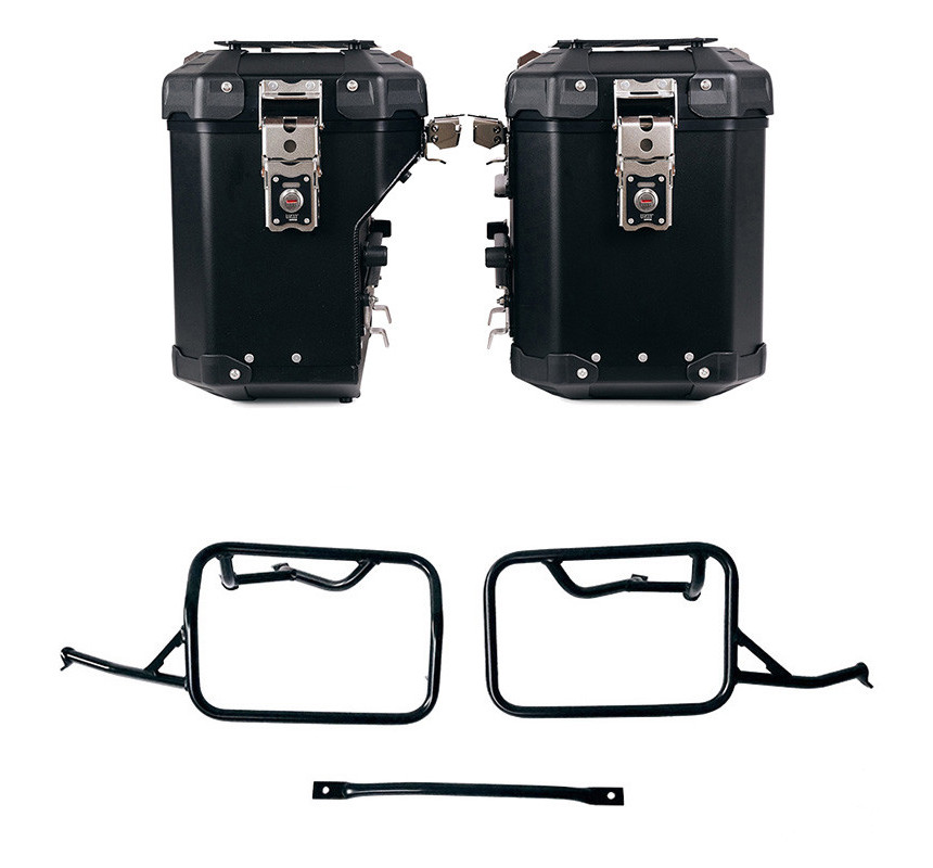 Ensemble de valises Atlas en aluminium 48L + 41L + supports Atlas pour