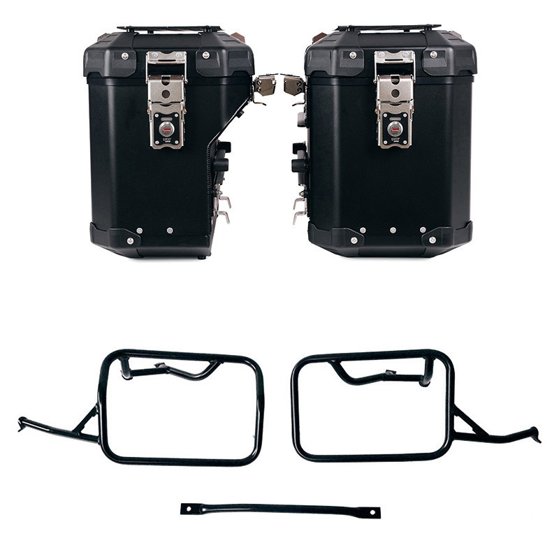 Ensemble de valises Atlas en aluminium 48L + 41L + supports Atlas pour