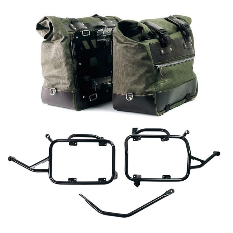 Sacoches latérales Cult en toile 40L-50L + supports verrouillables pour F 900GS