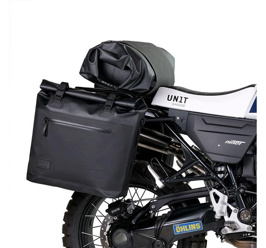 Sacoches latérales Khali en TPU 40L-52L + supports verrouillables pour R nineT