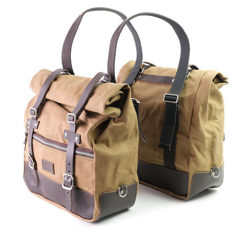 Sacoches latérales en toile 19L-23L universelles - L'atelier Bleu Motostore
