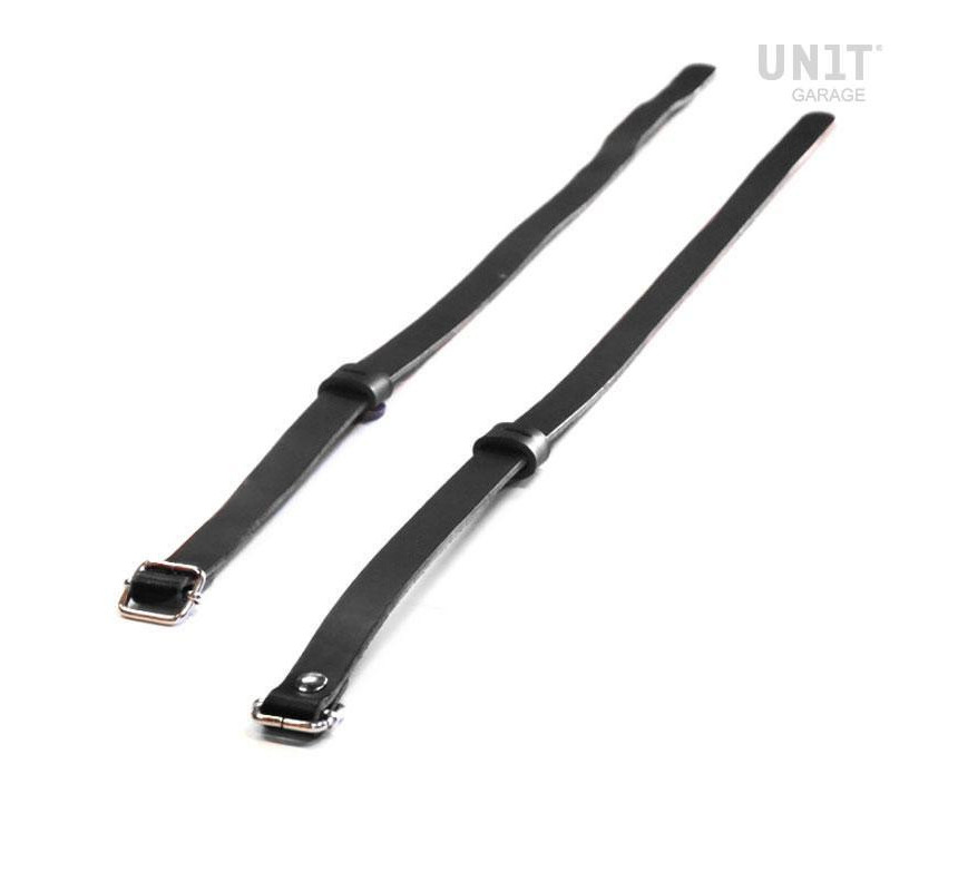 Leather straps for luggage racks – L'atelier Bleu Motostore