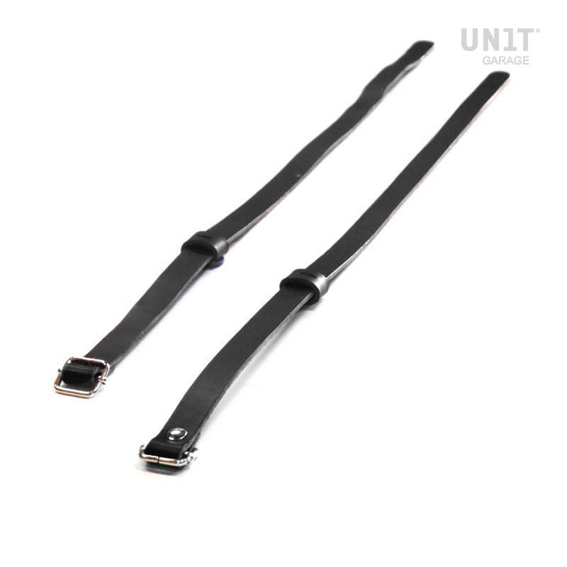 Leather straps for luggage racks – L'atelier Bleu Motostore