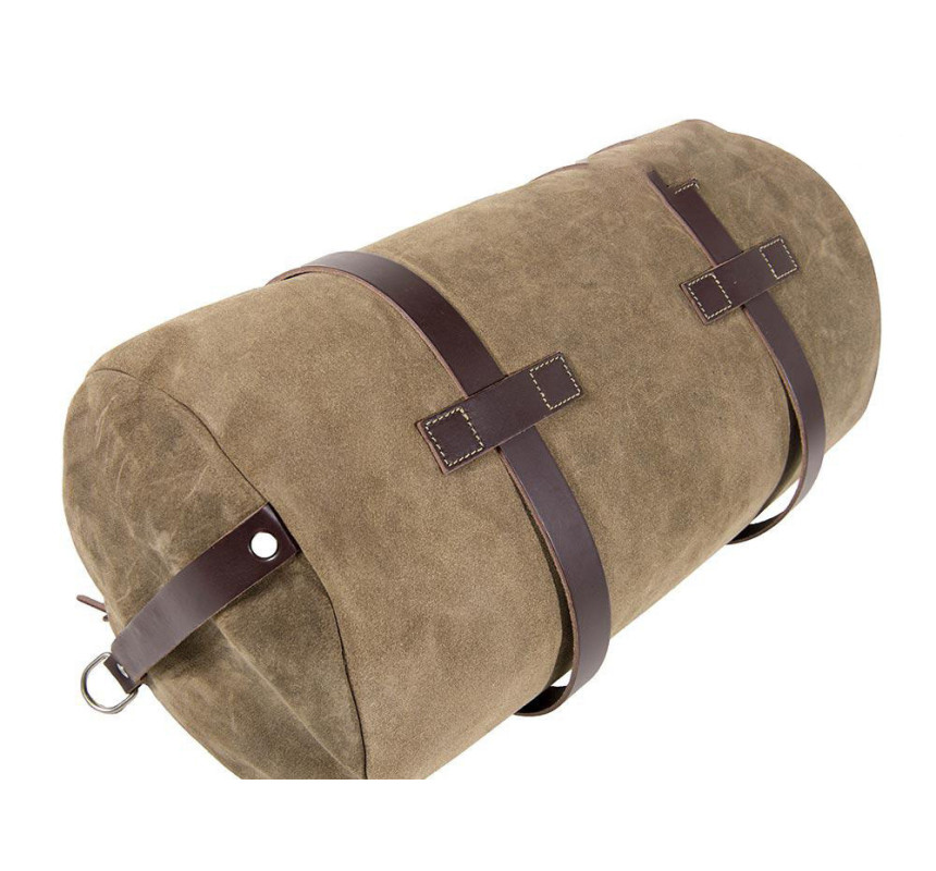 Sacoche de selle en cuir Kalahari 25L - L'atelier Bleu Motostore