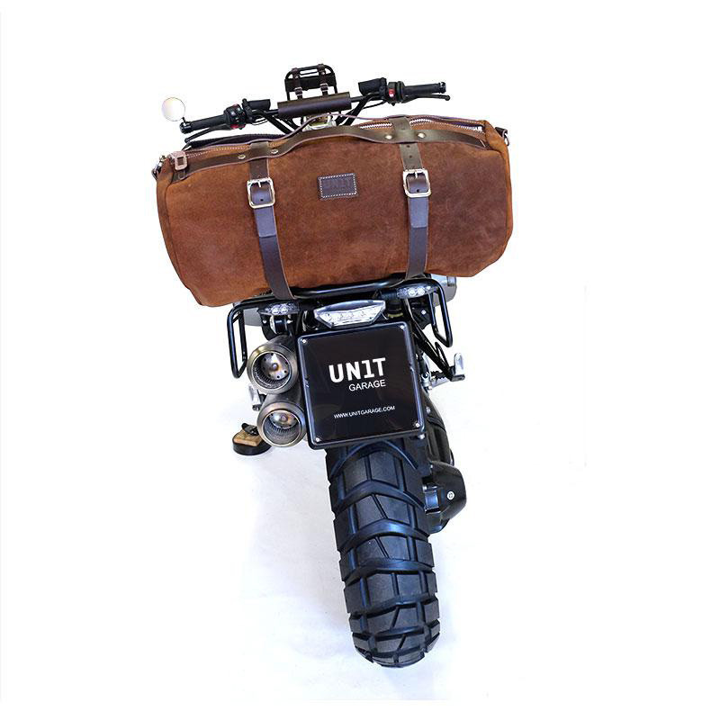 Kalahari 25L Leather Saddle Bag - L'atelier Bleu Motostore