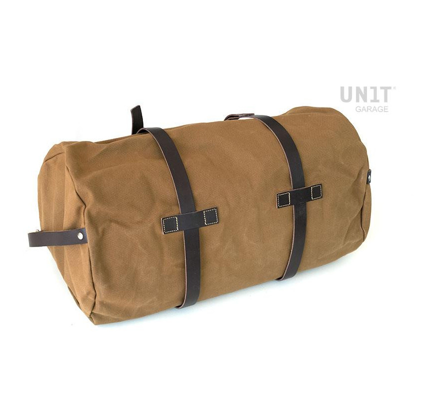Sacoche de selle Kalahari en toile 43L - L'atelier Bleu Motostore