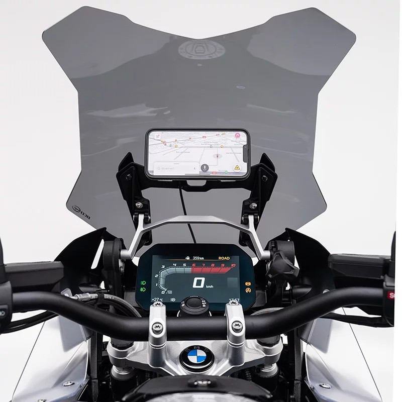  Support téléphone QuadLock Stage 4 pour R 1200GS/GSA & R 1250GS/GSA - L'atelier Bleu Motostore