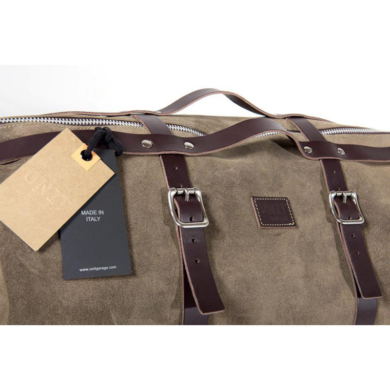 Kalahari 43L suede pannier – L'atelier Bleu Motostore
