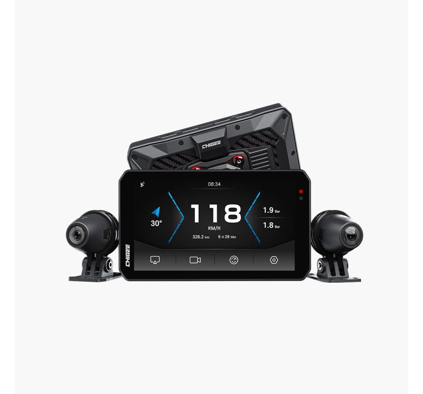 AIO-5 EVO, écran CarPlay & Android Auto avec dashcam avant/arrière